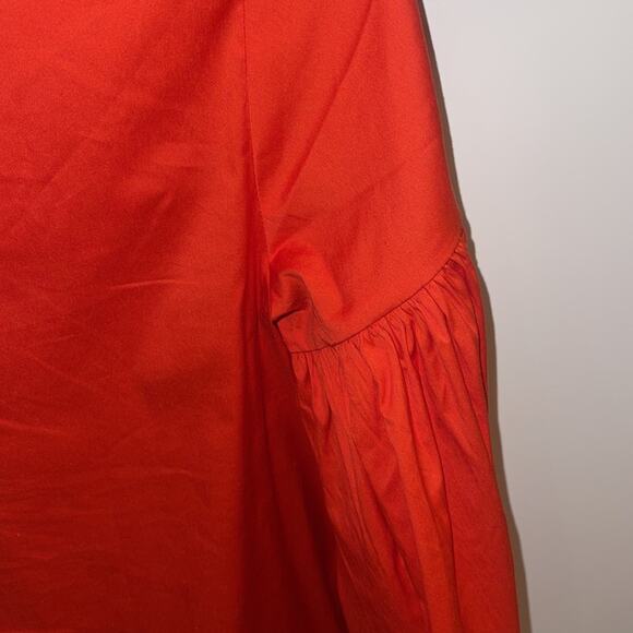 Loft  Lantern Sleeve Shirt Ember Orange XS Petite - Picture 6 of 6